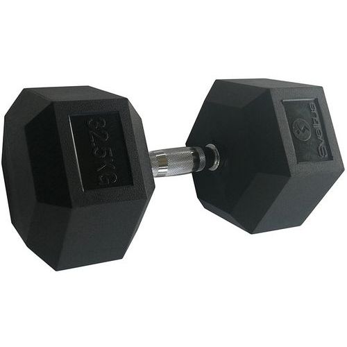 Sveltus - Haltère Hexagonale 32,5 kg - Acier Noir - Musculation et Fitness - Unité