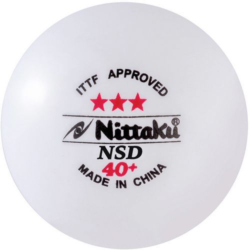 Lot de 4 - Tube 3 Balles Nittaku Nsd 40+ Pvc Blanches Ittf