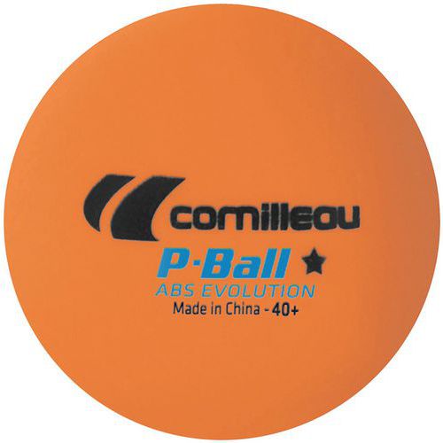Cornilleau - Balles Tennis de Table P-Ball Evolution Orange - Lot de 72 - Entraînement Intensif