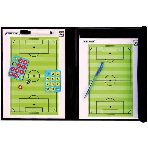 Tremblay - Pochette Tactique Football Magnétique Effaçable - Vert 320x420mm - Tableau d'Arbitrage Professionnel