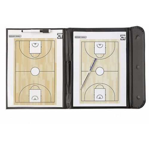 Tremblay - Pochette Tactique Magnétique Effaçable Basket-ball - Beige - 320x420mm - Matériel d'Arbitrage