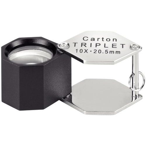 Loupe de contrôle pliante - Achromatique - Grossissement 10x Loupe de contrôle pliante - Achromatique - Grossissement 10x