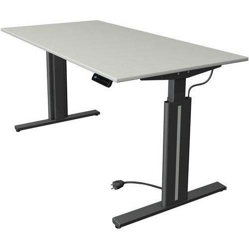 Bureau Assis/debout Move3 L160xp80xh72-120cm 4 Fonctions Mém. Gris