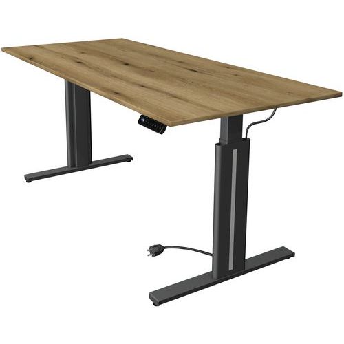 Bureau Assis/debout Move3 L180xp80xh72-120cm 4 Mem. Fonction Chêne