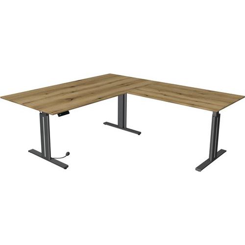 Bureau Assis/debout Move3 L180xp80xh72-120 Ajout 100x60cmchêne