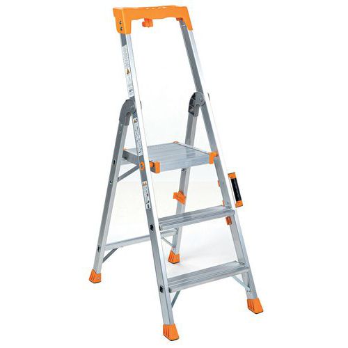 Escabeau Professionnel 3 Marches Aluminium