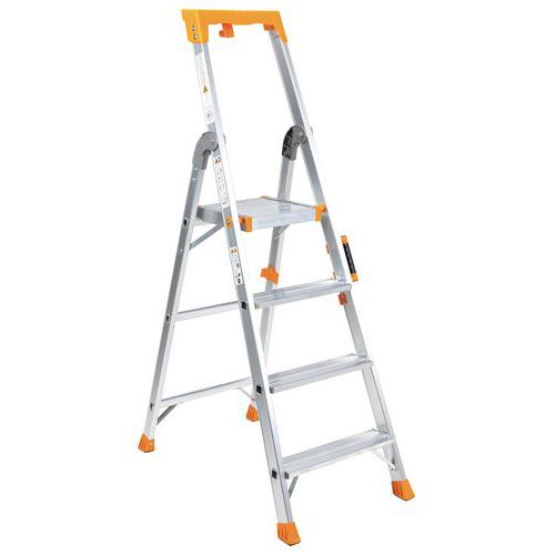 Escabeau Professionnel 4 Marches Aluminium