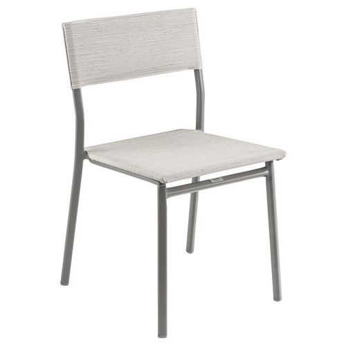 Chaises Oron Aluminium Titane Batyline Duo Galet