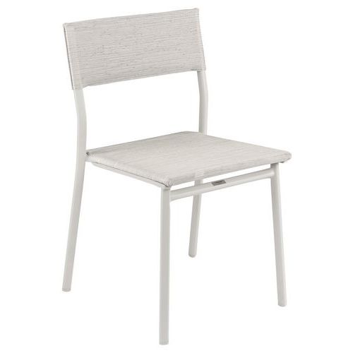 Chaises Oron Aluminium Sable Batyline Duo Galet