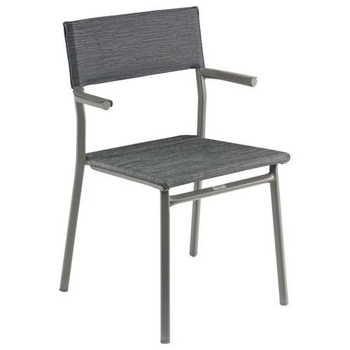 Fauteuils Oron Alu Titane Batyline Duo Obsidian