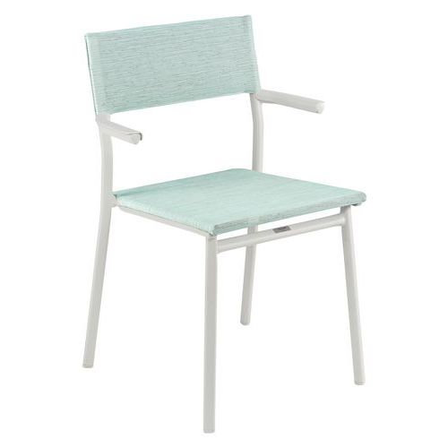 Fauteuils Oron Aluminium Sable Batyline Duo Mistral