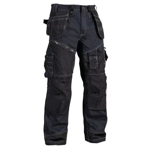 Pantalon De Travail X1500 Cordura Denim Marine/noir Taille 42 - Homme