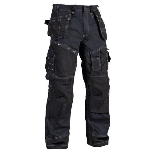 Pantalon De Travail X1500 CorduraÂ® Denim Marine/noir Taille 42l