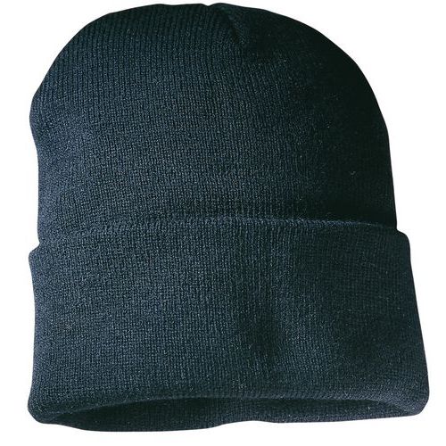 Bonnet Tricoté Noir Taille Unique