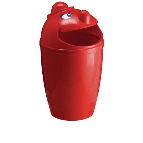 Poubelle Plastique Sélective Rouge 75l
