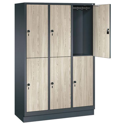 Vest Mono Anth 2p Mdf Frêne L1200xh1850xp50 0 3 Col Socle