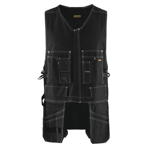 Gilet De Travail Porte-outils Noir Taille M