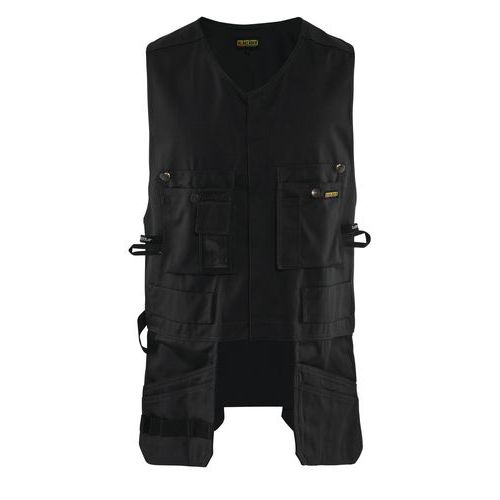 Gilet De Travail Porte-outils Noir Taille M