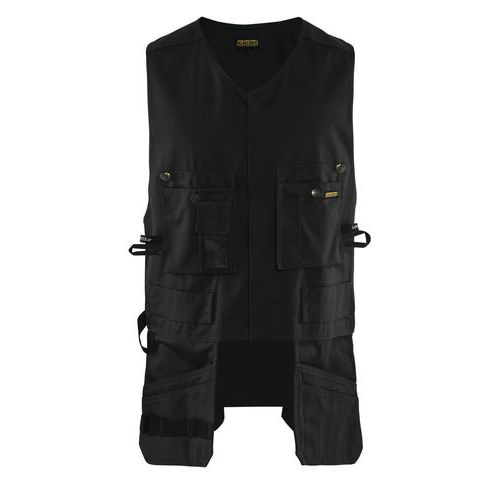 Gilet De Travail Porte-outils Noir Taille S