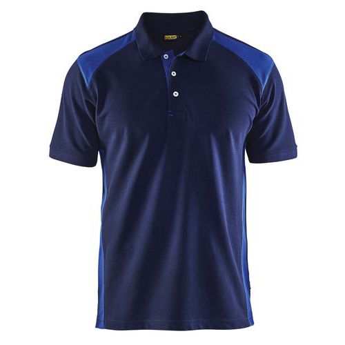 Polo Piqué Marine/bleu Roi Taille 4xl
