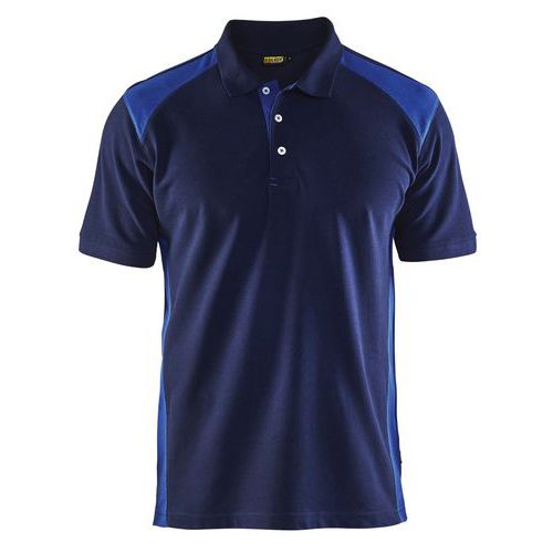 Polo Piqué Marine/bleu Roi Taille L