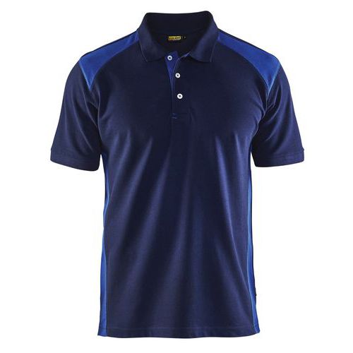 Polo Piqué Marine/bleu Roi Taille M