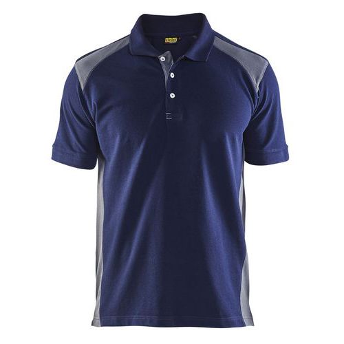 Polo Piqué Marine/gris Taille Xs