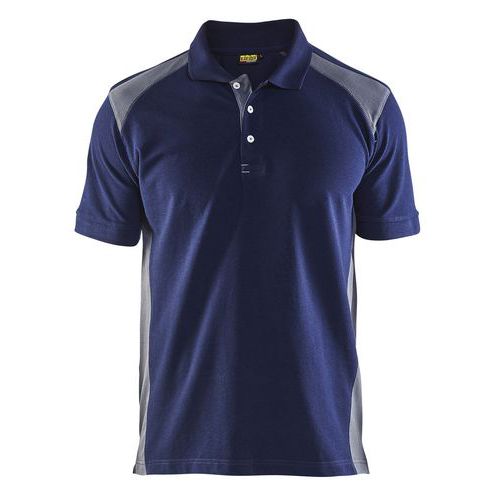 Polo Piqué Marine/gris Taille Xxxl