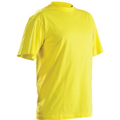 T-shirts Col Rond Pack X5 Jaune Taille M