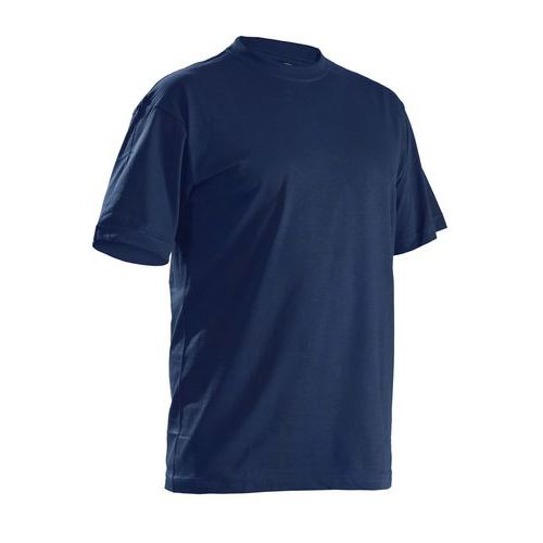 T-shirts Col Rond Pack X5 Marine Taille S - Homme