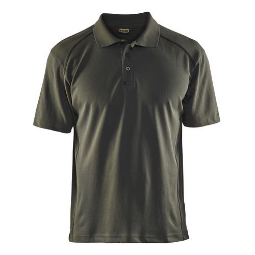 Polo Piqué Anti-uv Anti-odeur Vert Armée Taille M