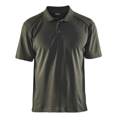 Polo Piqué Anti-uv Anti-odeur Vert Armée Taille S