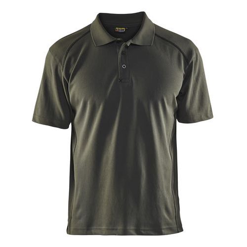 Polo Piqué Anti-uv Anti-odeur Vert Armée Taille Xs