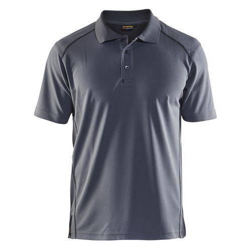 Polo Piqué Anti-uv Anti-odeur Gris Taille 4xl