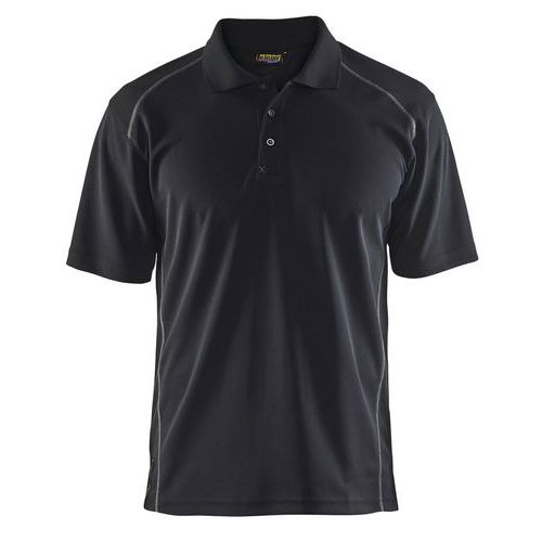 Polo Piqué Anti-uv Anti-odeur Noir Taille Xxxl