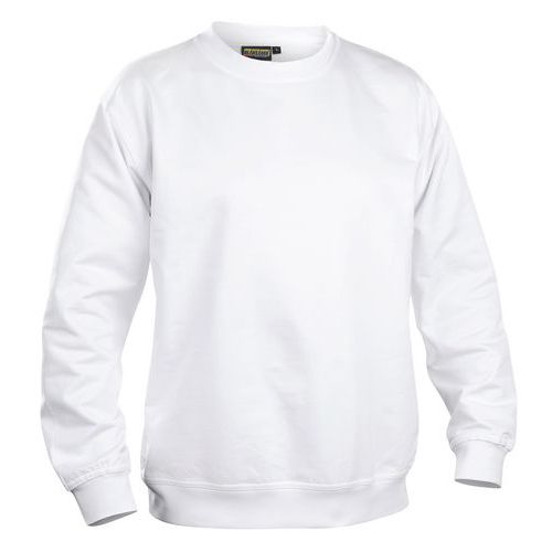 Sweat Col Rond Blanc Taille 4xl