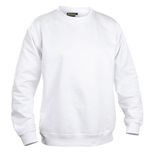 Sweat Col Rond Blanc Taille Xxxl