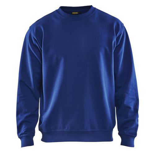 Sweat Col Rond Bleu Roi Taille L