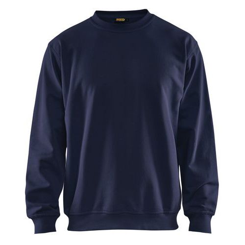 Sweat Col Rond Marine Taille L