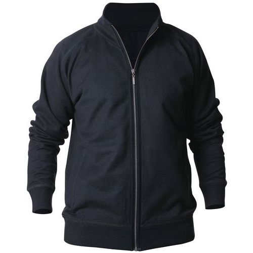 Sweat Zippé Marine Foncé Taille Xl