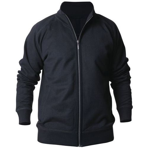 Sweat Zippé Marine Foncé Taille Xxl