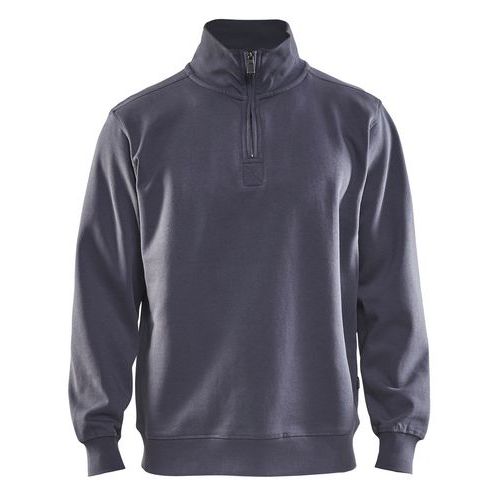 Sweat Col Camionneur Gris Taille M