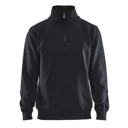 Sweat Col Camionneur Noir Taille Xxl