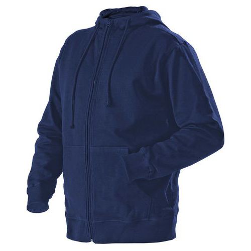 Sweat Zippé à Capuche Marine Taille Xxl