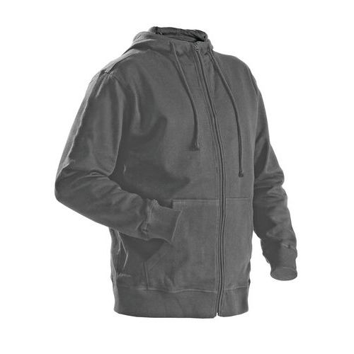 Sweat Zippé à Capuche Gris Taille L