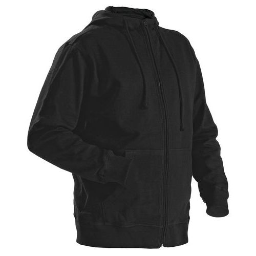 Sweat Zippé à Capuche Noir Taille Xxxl