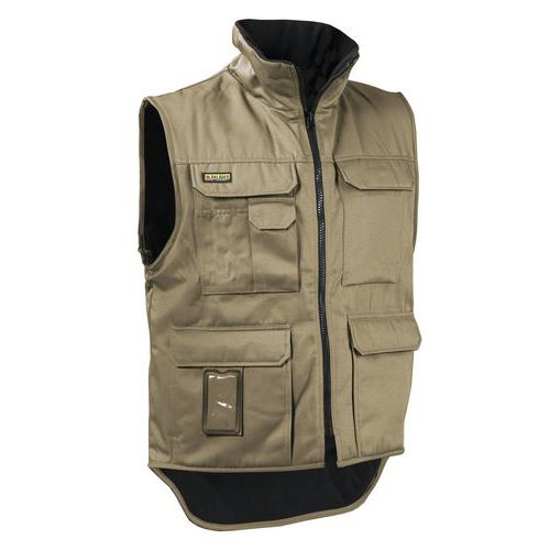 Gilet Sans Manches Hiver Beige Taille L - Homme