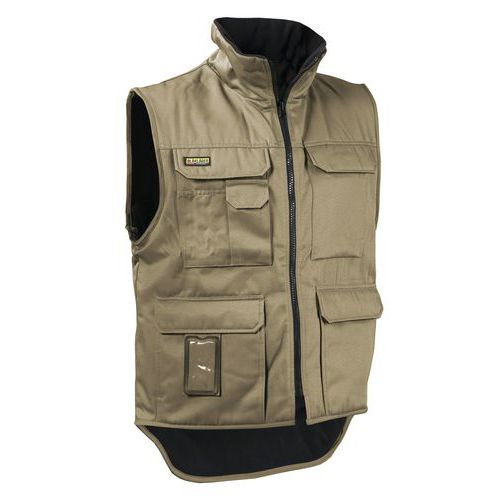 Gilet Sans Manches Hiver Beige Taille Xxl