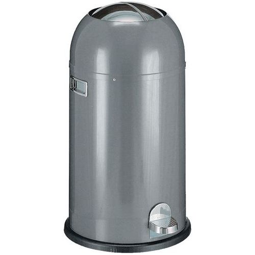 Poubelle Métal Gris à Pédale 33l Wesco