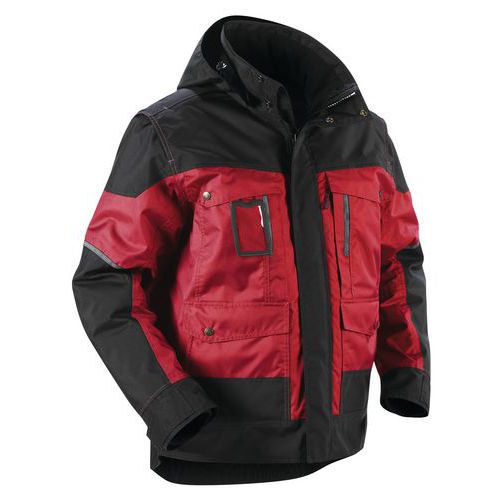 Veste à Capuche Hiver Rouge/noir Taille Xxl